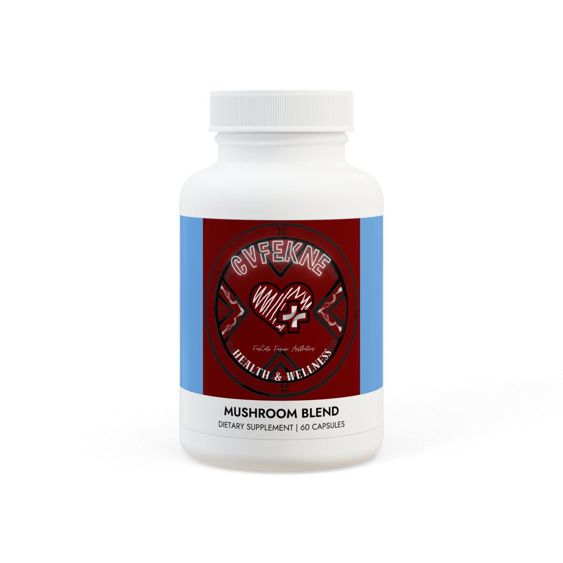 Cvfekne Mushroom Blend Supplement (60 Capsules)